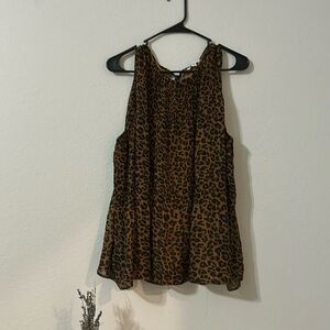Time and Tru Cheetah Print blouse, XXL